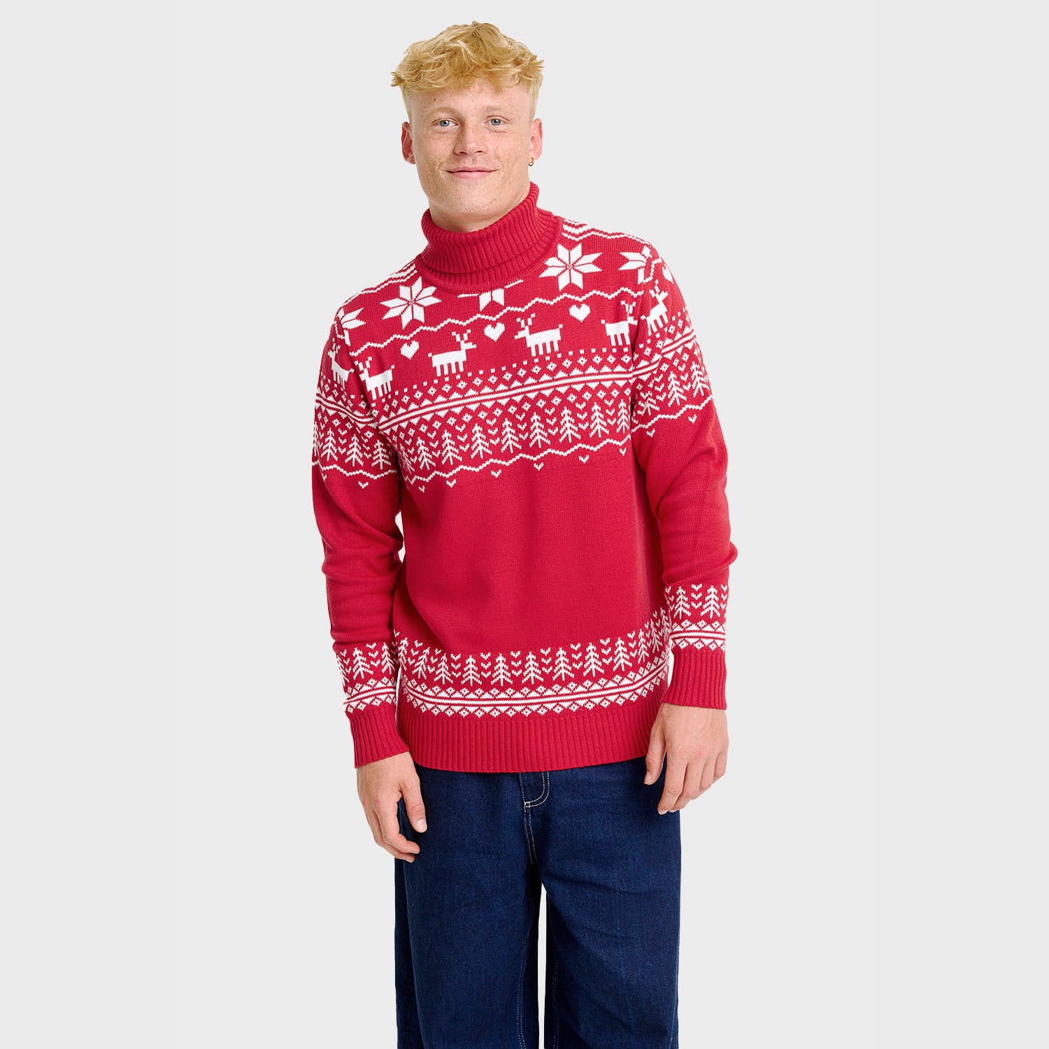 The greenlandish red turtleneck - Herr.